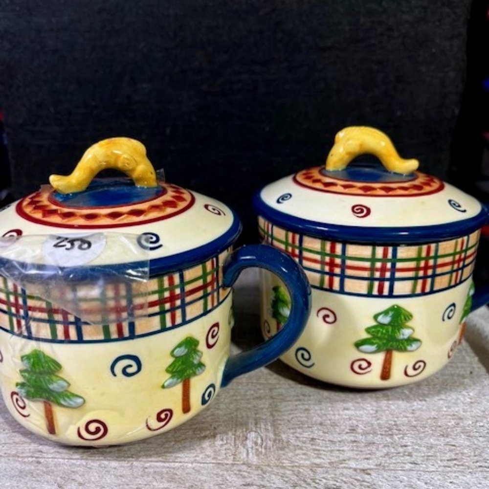 Soup Bowls or Coffee Cups With Lids